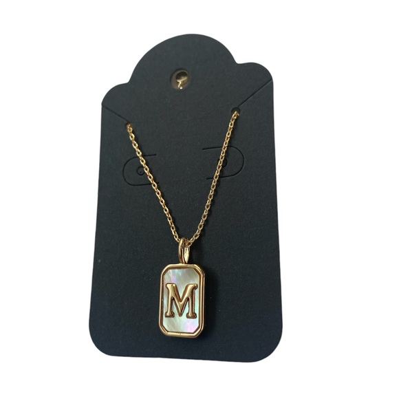 Jewelry - New! M Initial 18 K Plated Necklace